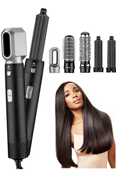 Arabest 5 in 1 Hair Dryer Brush Styler, With 5 Styling Tools, 3-Speed Tempera...
