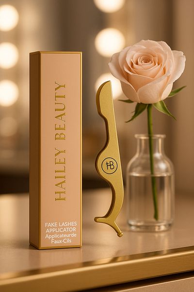 style iconic Hailey Beauty Lashes Applicator Tool – Gold Finish | Easy & Precise Eyelash Application