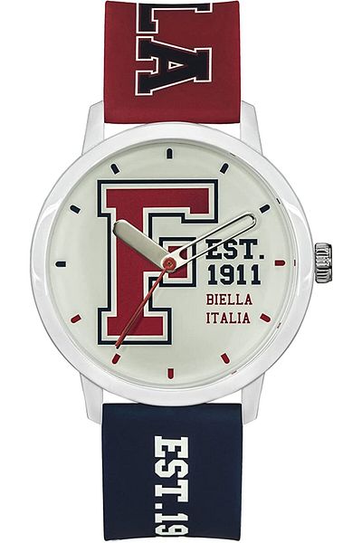 Fila Adult Unisex Analog Watch, Red/Blue 38-326-204, 43 mm