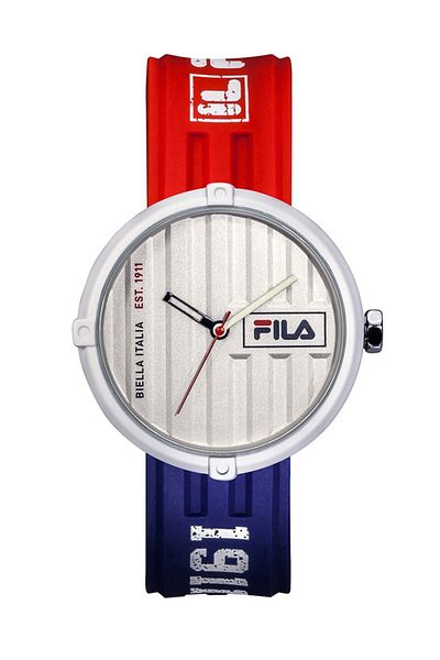 Fila Adult Unisex Analog Watch, Red/Blue 38-338-103, 40 mm