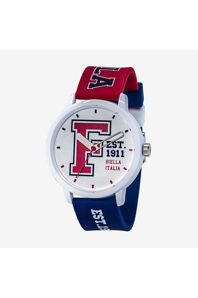 Fila Adult Unisex Analog Watch, Red/Blue 38-326-204, 43 mm