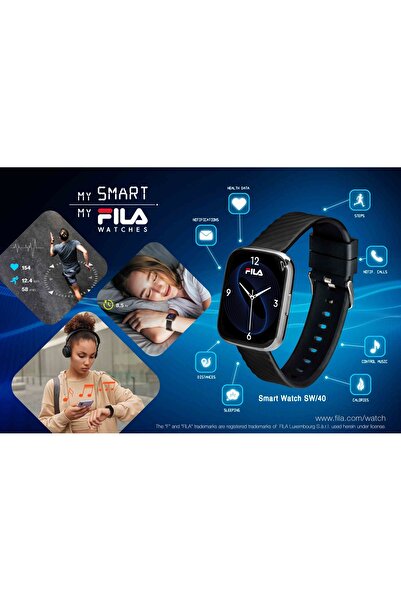 Fila Adult Unisex Smartwatch Watch, White SW/40,