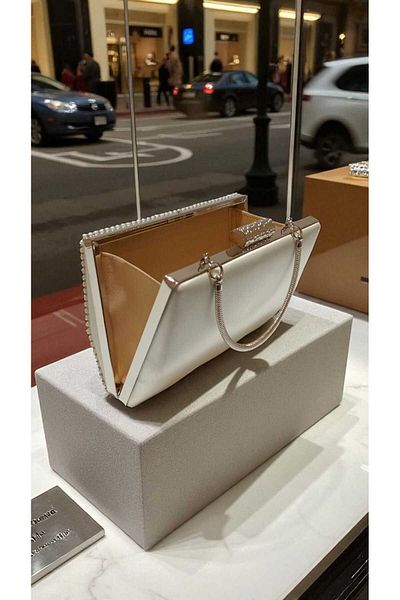 Butik Beyabags Pearl Stone Handle Evening Bag