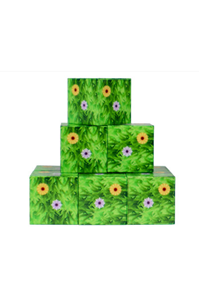 MEGA Megacraft 9 Parça Çiçekli Yaprak Çimen Blok