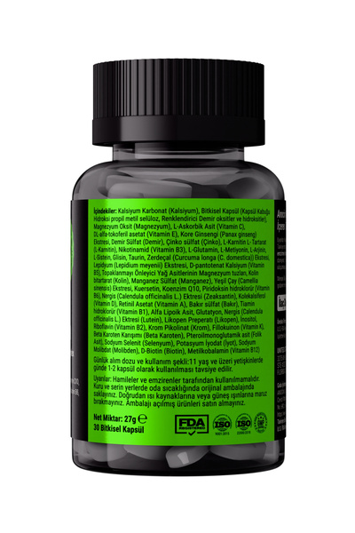 anocin Men Multivitamin (Erkeklere Özel) multi Vitamin, Mineral, Bitkisel Komplex