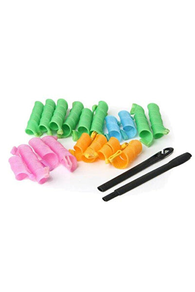 Türkiye Magic Leverag Professional Hair Curl Former Set Pink/Green/Orange