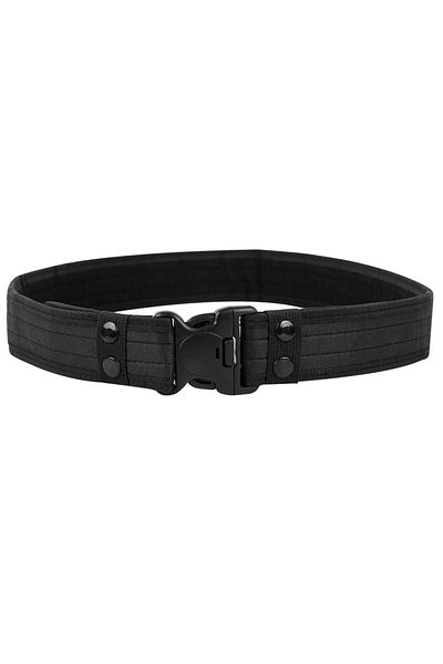 Hipolar Military Tactical Combat Belt, Adjustable With 3-point Fastening, Velcro Adjustment, Black, 130 Cm