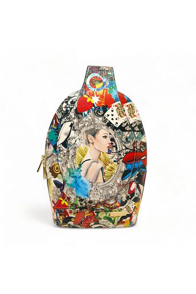 BESSO Sogno Magico Pictura genuine leather backpack