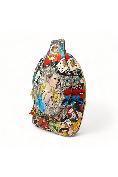 BESSO Sogno Magico Pictura genuine leather backpack