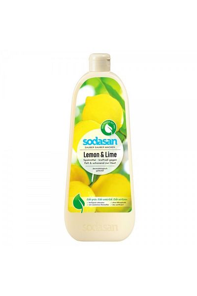 JollyMag Sodasan Organic Lemon and Lime Liquid Dishwashing Detergent