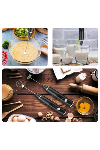 Türkiye Electric Milk Foamer Rechargeable Handheld Cake Baking Blender Coffee Mixer Egg Beaters Milk Frother