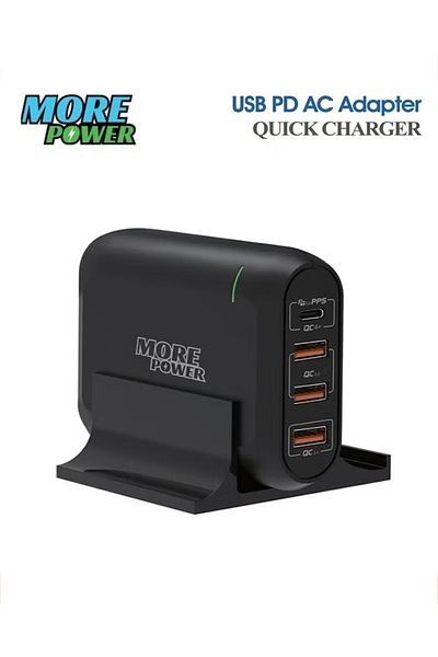 more power MorePower 66W Charging Station - Type-C PD Port and 3 USB-A Ports