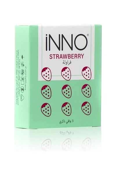 Inno 3-Piece Strawberry Condoms