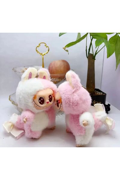 happystoretr Labubu Vinyl Face Doll Cute Action Doll Surprise Charm Keychain High Quality