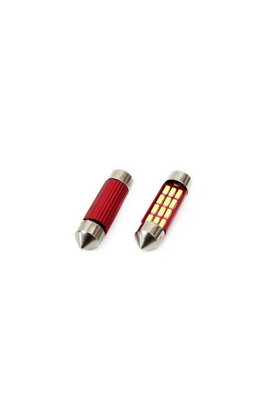 JollyMag Car LED bulb set CANBUS sofit compatible C5W 12 SMD 39mm White 12/24V