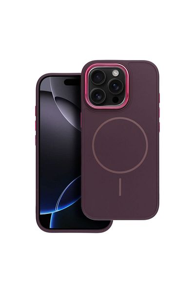 REDz Accessories Husă Magsafe pentru iPhone 15 Pro Max, carcasă Frame Mag, violet