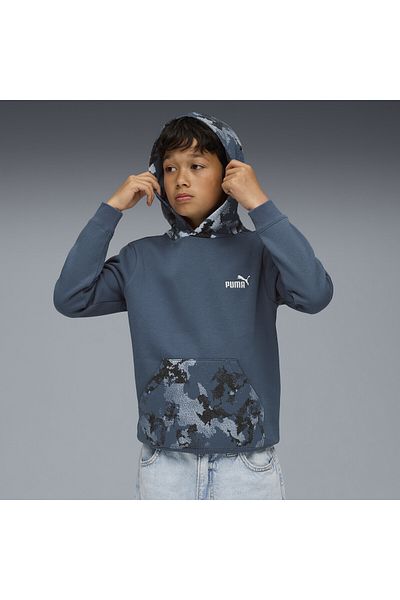 Puma Φούτερ με κουκούλα Essentials Camo για νέους