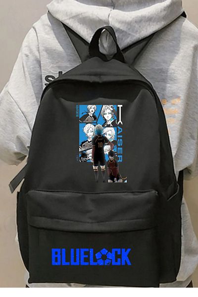 Touz Moda Anime Blue Lock Isagi Nagi Printed Backpack