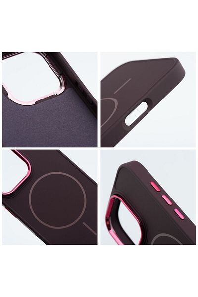 REDz Accessories Husă Magsafe pentru iPhone 15 Pro Max, carcasă Frame Mag, violet