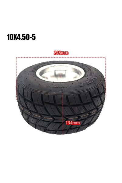 choice2 إطارات عربة الكارت مقاس 10X4.50-5، إطارات أمامية 10x4.50-5 وخلفية 11x...
