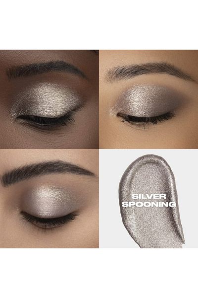 Urban Decay 24/7 Glaze-On Liquid Eyeshadow – Silver Spooning Duo Chrome Silver Shimmer – 3.12g