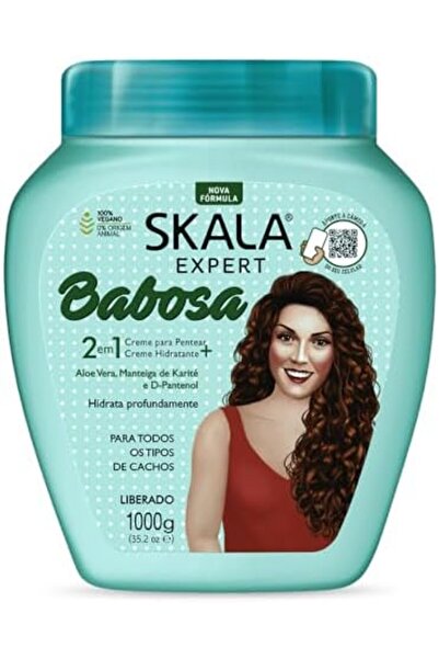 Scala كريم علاج الشعر 2 في 1 مع الصبار وزبدة الشيا، 1000 جرام