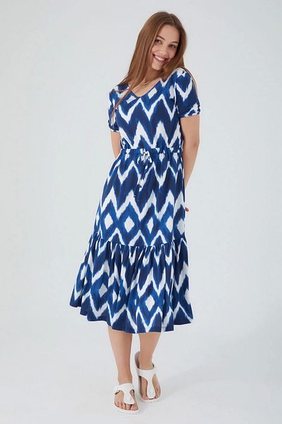 ALFA AKSESUAR 03 2418-S Fascinating Navy Blue Women's Nightgown