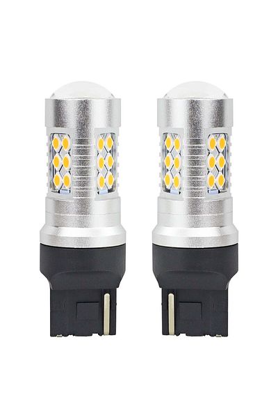 JollyMag LED CANBUS car bulb set, 3030, 24SMD, compatible T20, 7440, WY21W, Orange, 12V / 24V