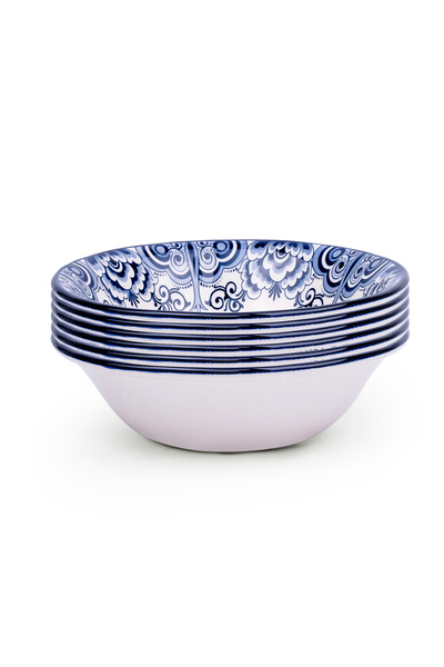 Claytan Lighthouse Blue 6-Inch Ceramic Cereal Bowl (Set of 6)