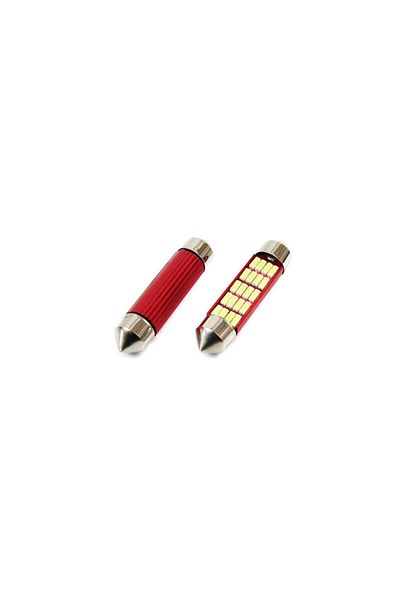 JollyMag Set of LED CANBUS sofit compatible C5W 20 SMD 41mm White 12/24V car or off-road bulbs