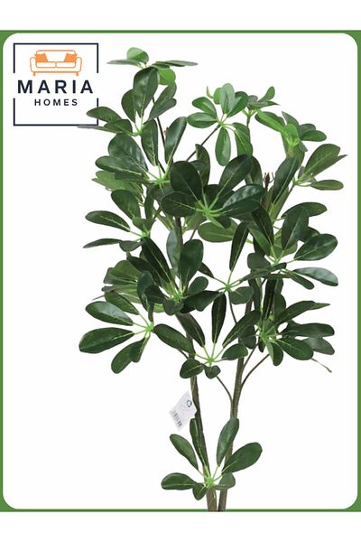 MARIA HOMES Artificial Schefflera Plant 85 cm – Decorative Indoor Plant with White Pot