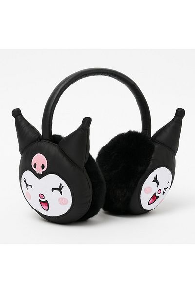 Bittox Anime Designed Kuromi Cute Plush Headphone Beanie- Adds Style- Fun and Convenient
