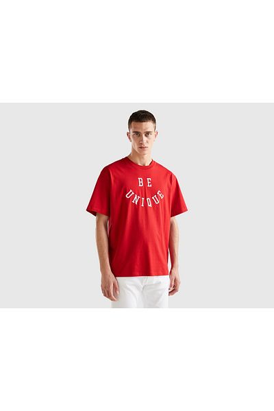 United Colors of Benetton Women's Short Sleeve T-Shirt with Front Logo Print