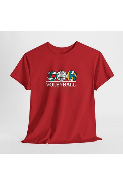 SARI Voleyball Volleyball 3 Ball Tshirt 100% Cotton