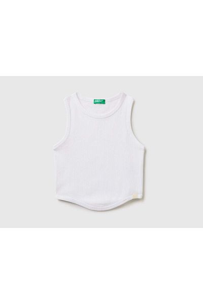 United Colors of Benetton Girls' Sleeveless Fitted Shirt