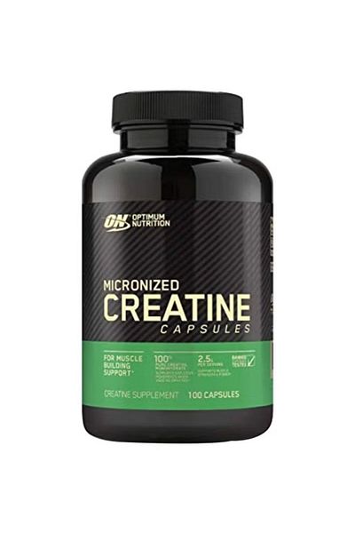 Optimum Nutrition Micronized Creatine Amino Acid Dietary Supplement - 100 Capsules