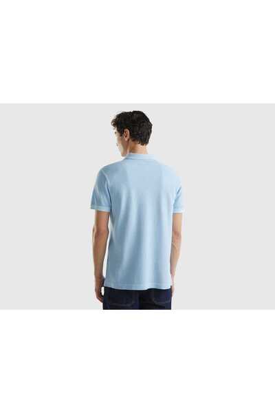 United Colors of Benetton تي شيرت بولو مطرز - قطن 100%