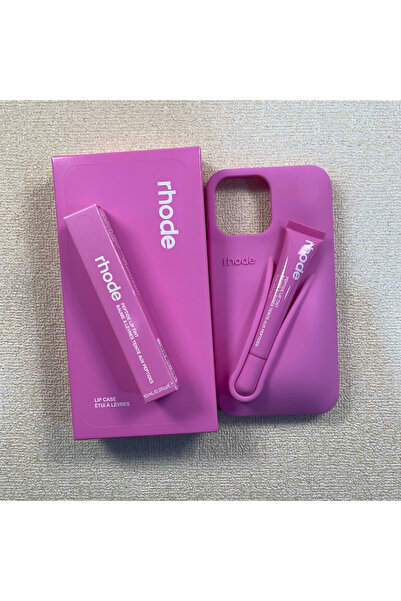 HYPERSOFT Iphone 14 Plus (6.7 inç) Uyumlu Summer Lip Case Ruj Bölmeli Rujlu Kılıf