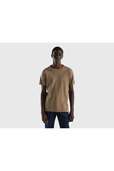 United Colors of Benetton تي شيرت قطني بأكمام قصيرة للسيدات