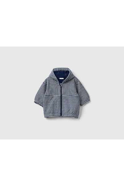 United Colors of Benetton 100% Cotton Striped Infant Shirt with Hood