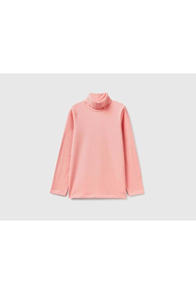 United Colors of Benetton Boys' Long Sleeve Solid High Neck Stretch T-Shirt