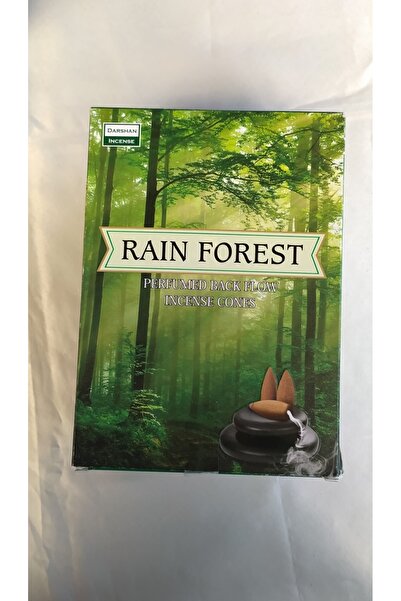 Darshan Incense Darshan 10 Adet Rain Forest Yağmur Ormanı Geri Akış Tütsü