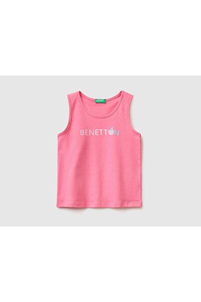 United Colors of Benetton قميص أطفال بدون أكمام من القطن العضوي