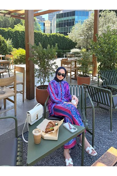 Melike Tatar Melike Tatar Patterned Shirt Set 2370