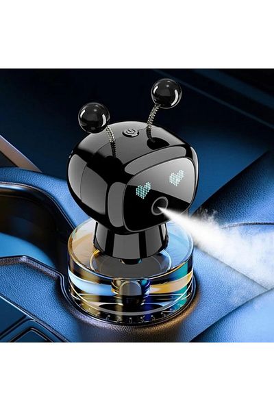 PRIMEDEO Professional Auto Air Freshener - Car Diffuser with Rechargeable Battery, Ambient Lights an