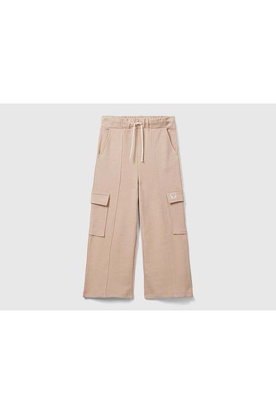 United Colors of Benetton Girls' Wide-Leg Sweatpants