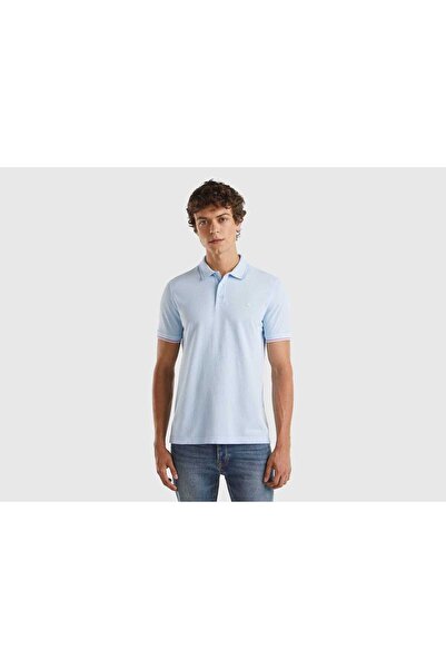 United Colors of Benetton Embroidered Logo Cotton Polo Shirt
