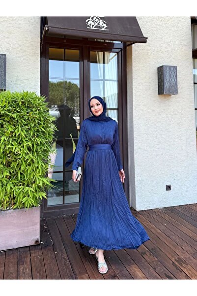 Melike Tatar MELİKE TATAR İPEK SATEN CRASH ELBİSE 3561