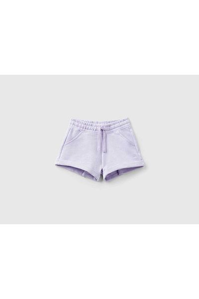 United Colors of Benetton 100% Cotton Solid Girls' Shorts