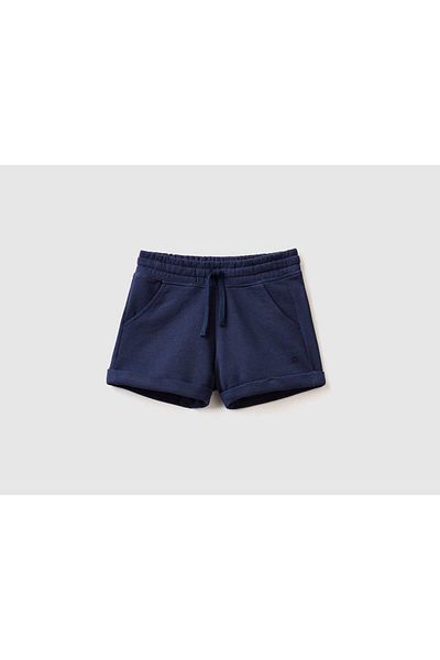 United Colors of Benetton 100% Cotton Solid Girls' Shorts